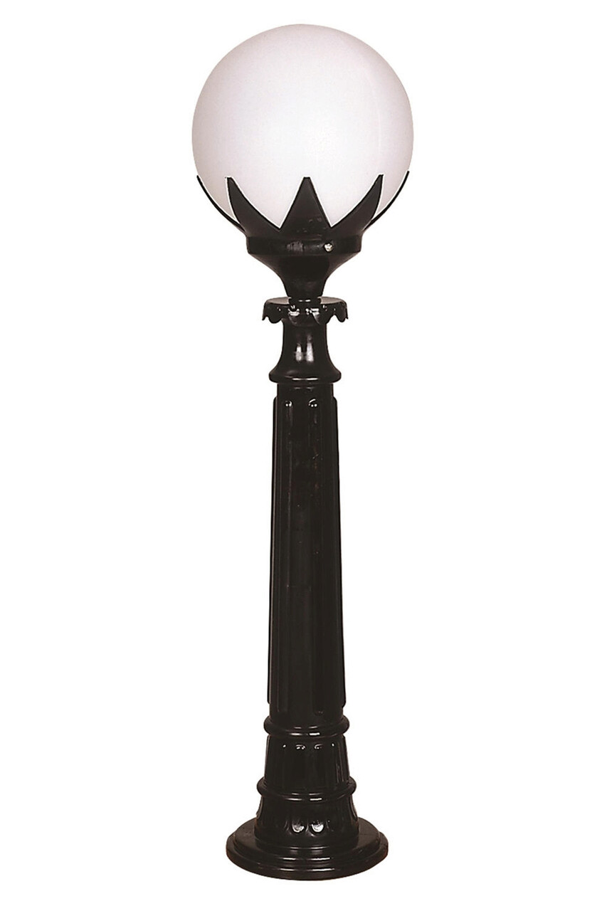Lampadar de exterior, Opviq, 685AVN1360, Alb/Negru - imagine 4